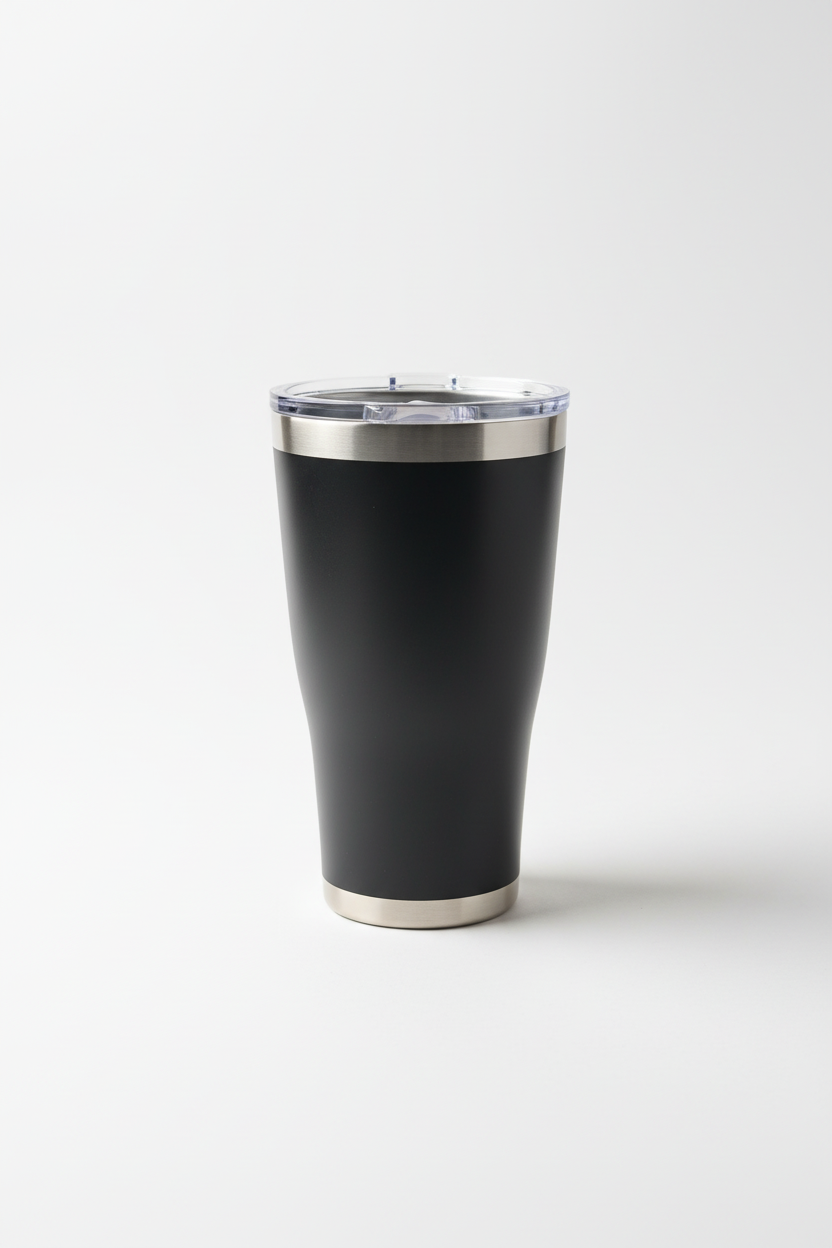 Professional Black Tumbler Product Photo