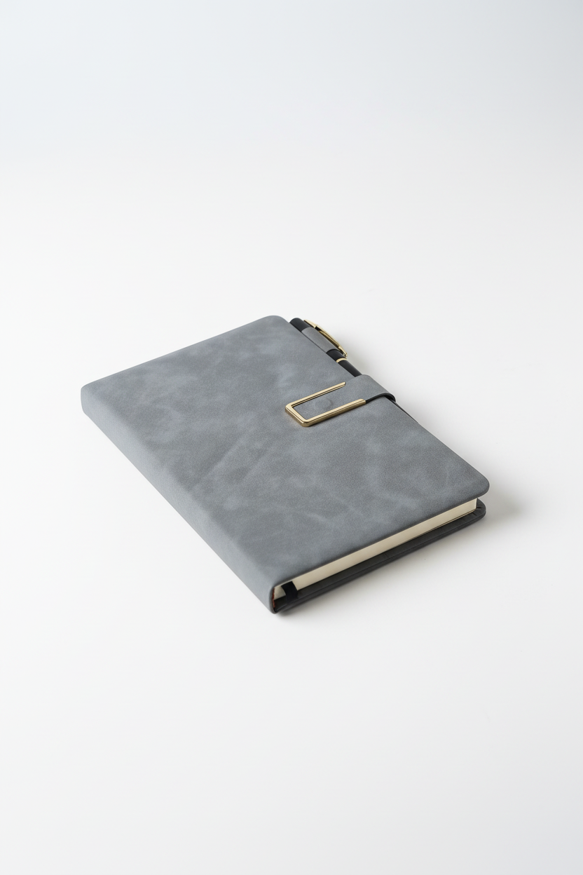 Custom Faux Leather Notebook + Free Pen